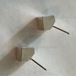 Tiffany & Co Silver Geometric Stud Earrings